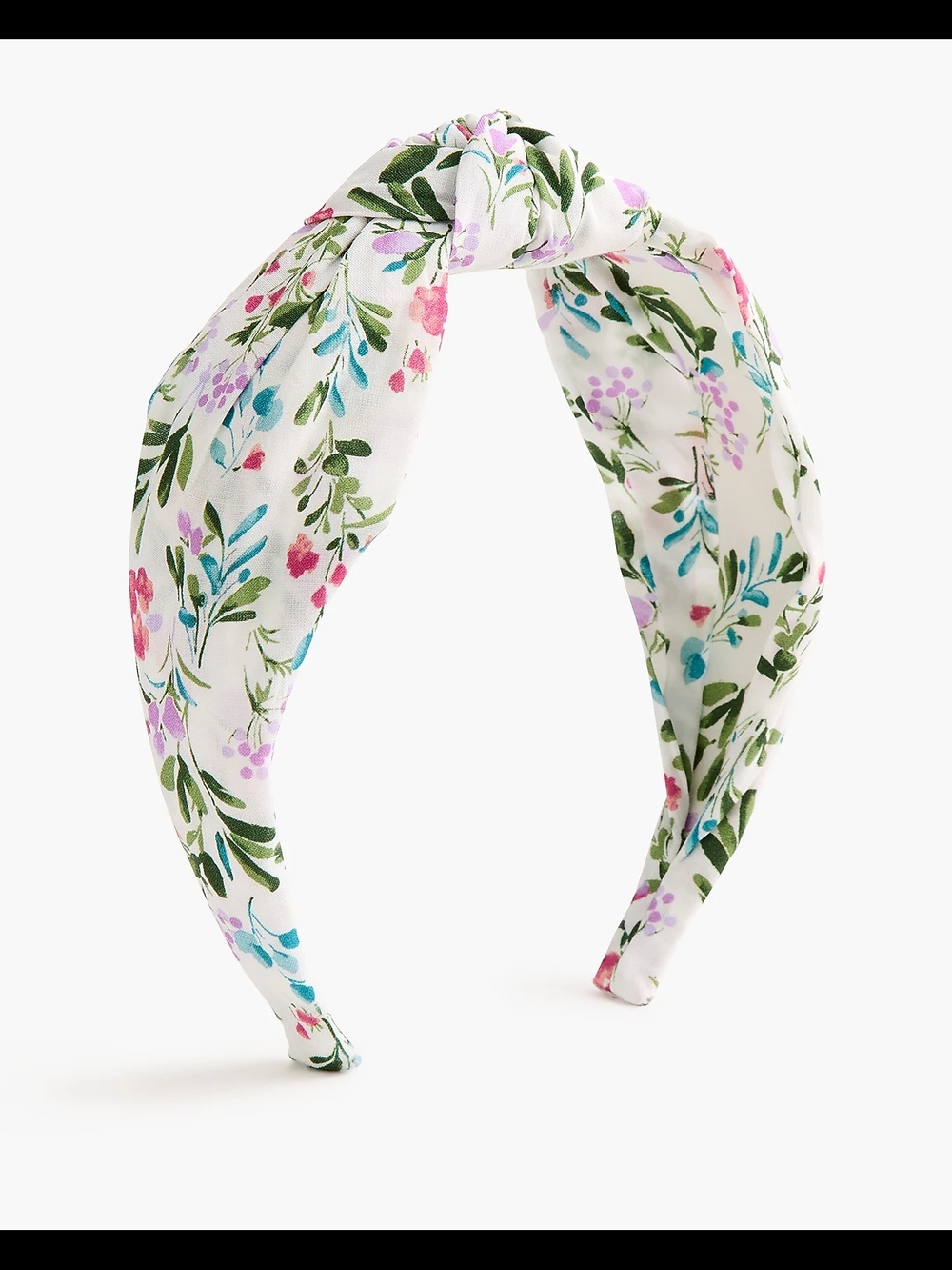 J.Crew Floral Knot Headband, White/ Multicolor